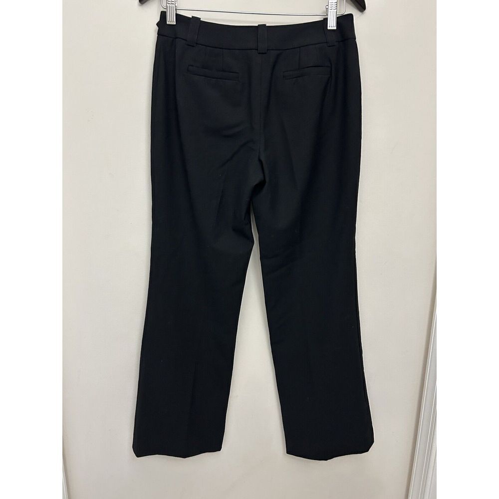 Ann Taylor Classic Black Dress Pants Professional Work Wear Straight Leg Wool - Picture 2 of 6